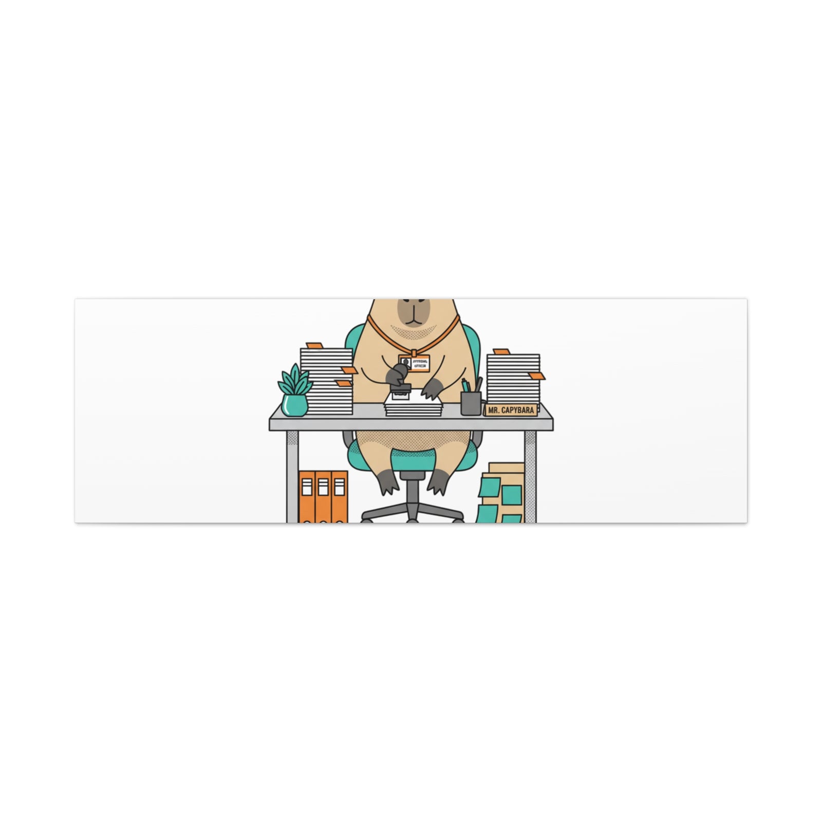 Escalated for Further Escalation Canvas | Unhinged Animal Bureaucracy, Office Animal Illustration