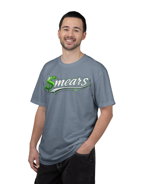 Load image into Gallery viewer, Smear Script T-Shirt — Bold Lip Art &amp; mears Streetwear Tee
