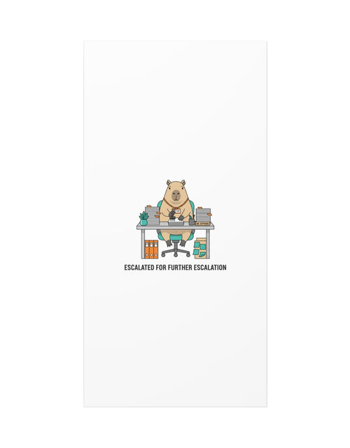 Load image into Gallery viewer, Escalated for Further Escalation Canvas | Unhinged Animal Bureaucracy, Office Animal Illustration
