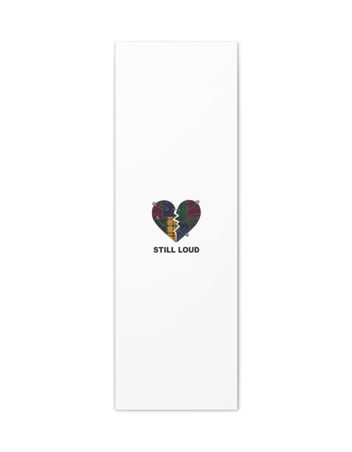 Load image into Gallery viewer, Plaid Patchwork Heart Canvas | Grunge Revival 90s Punk Wall Art
