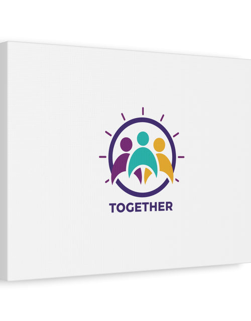 Load image into Gallery viewer, Together solidarity icon Canvas, Minimalist equality symbol, Support badge
