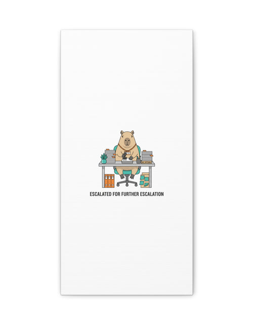 Load image into Gallery viewer, Escalated for Further Escalation Canvas | Unhinged Animal Bureaucracy, Office Animal Illustration
