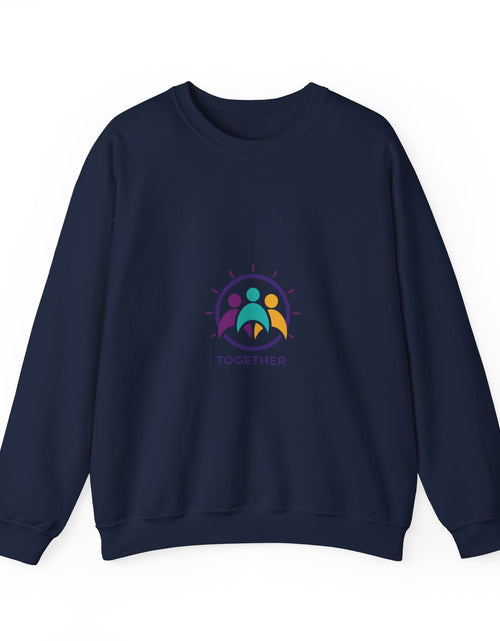 Load image into Gallery viewer, Solidarity Icon 'Together' Crewneck Sweatshirt | equality icon, minimal feminist design
