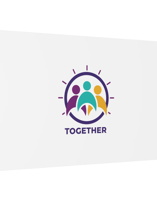 Load image into Gallery viewer, Together solidarity icon Canvas, Minimalist equality symbol, Support badge
