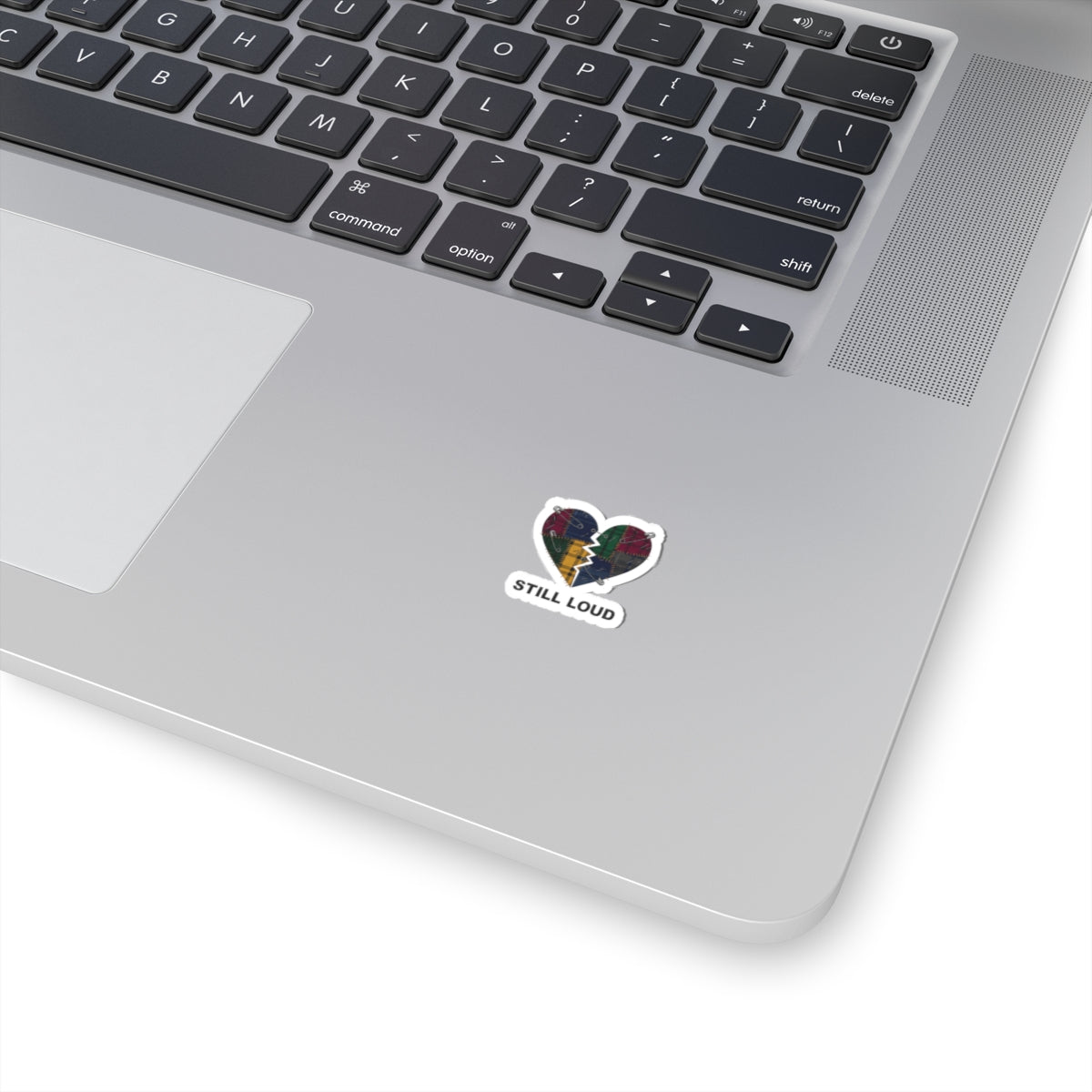 Still Loud Broken Heart Sticker | grunge plaid, 90s rock revival