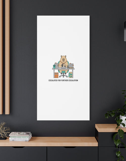 Load image into Gallery viewer, Escalated for Further Escalation Canvas | Unhinged Animal Bureaucracy, Office Animal Illustration
