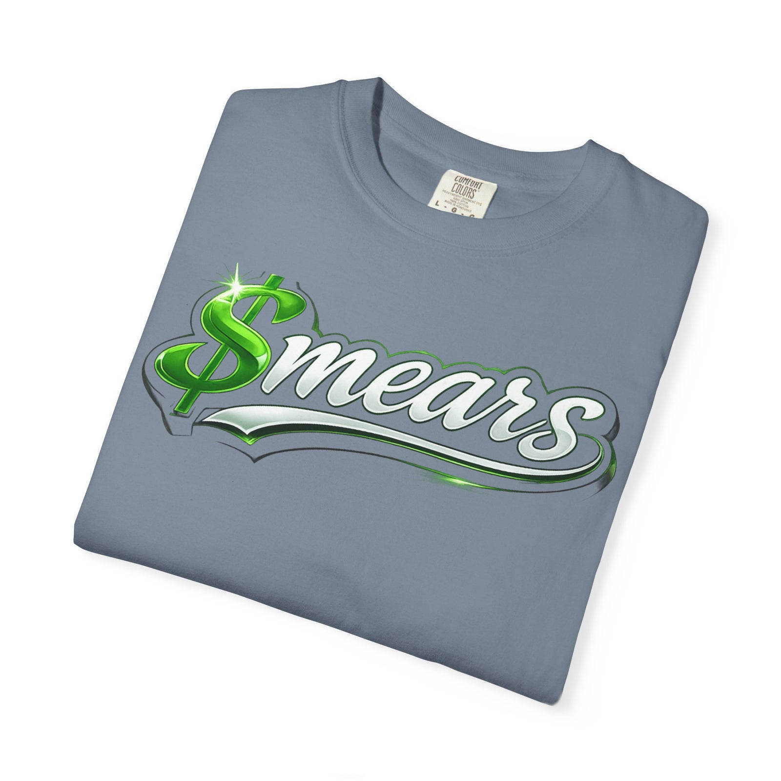 Smear Script T-Shirt — Bold Lip Art & mears Streetwear Tee