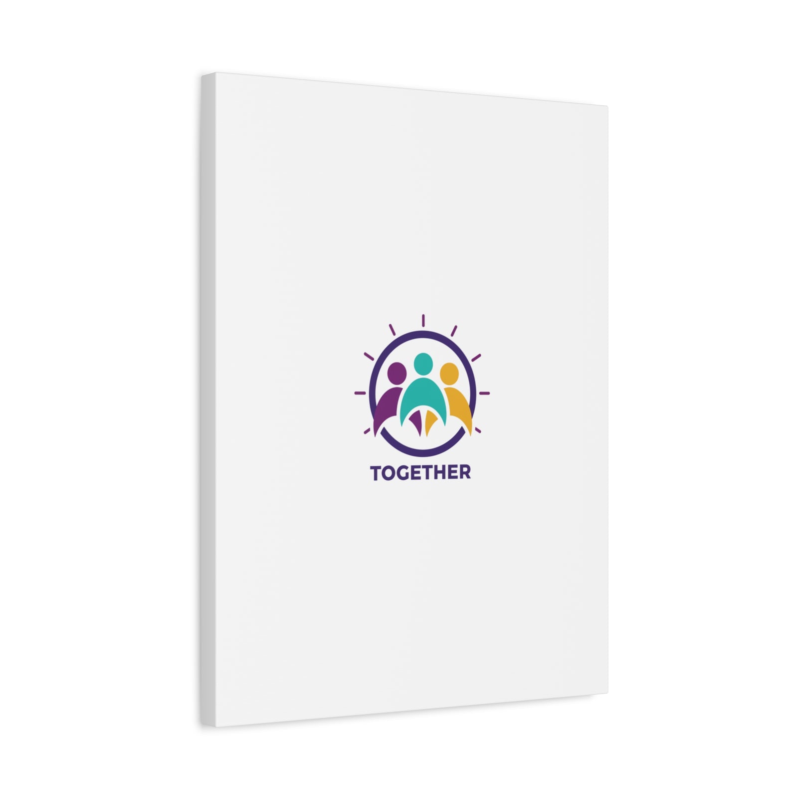 Together solidarity icon Canvas, Minimalist equality symbol, Support badge