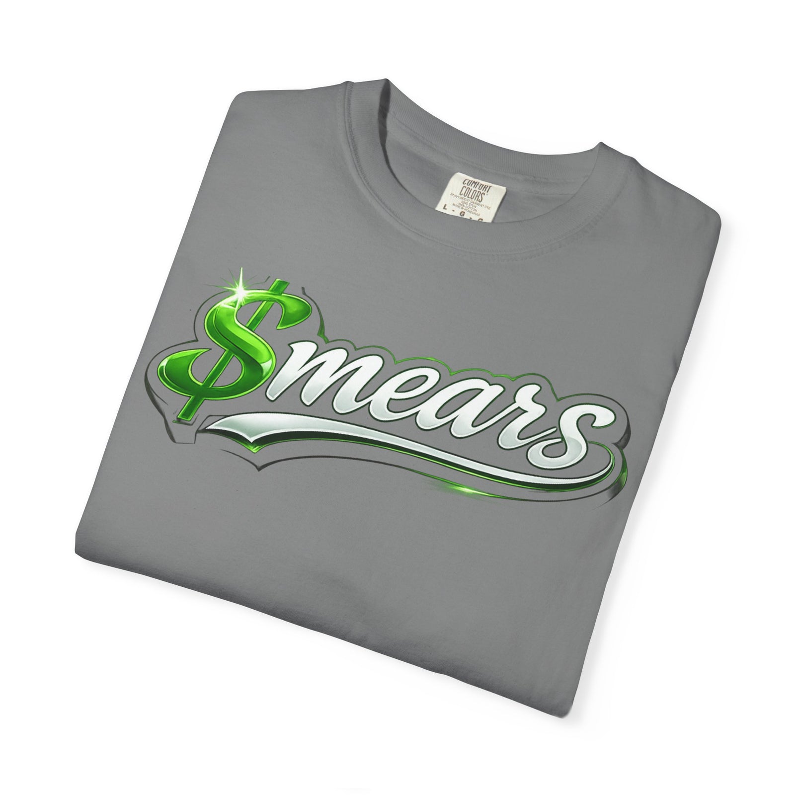 Smear Script T-Shirt — Bold Lip Art & mears Streetwear Tee