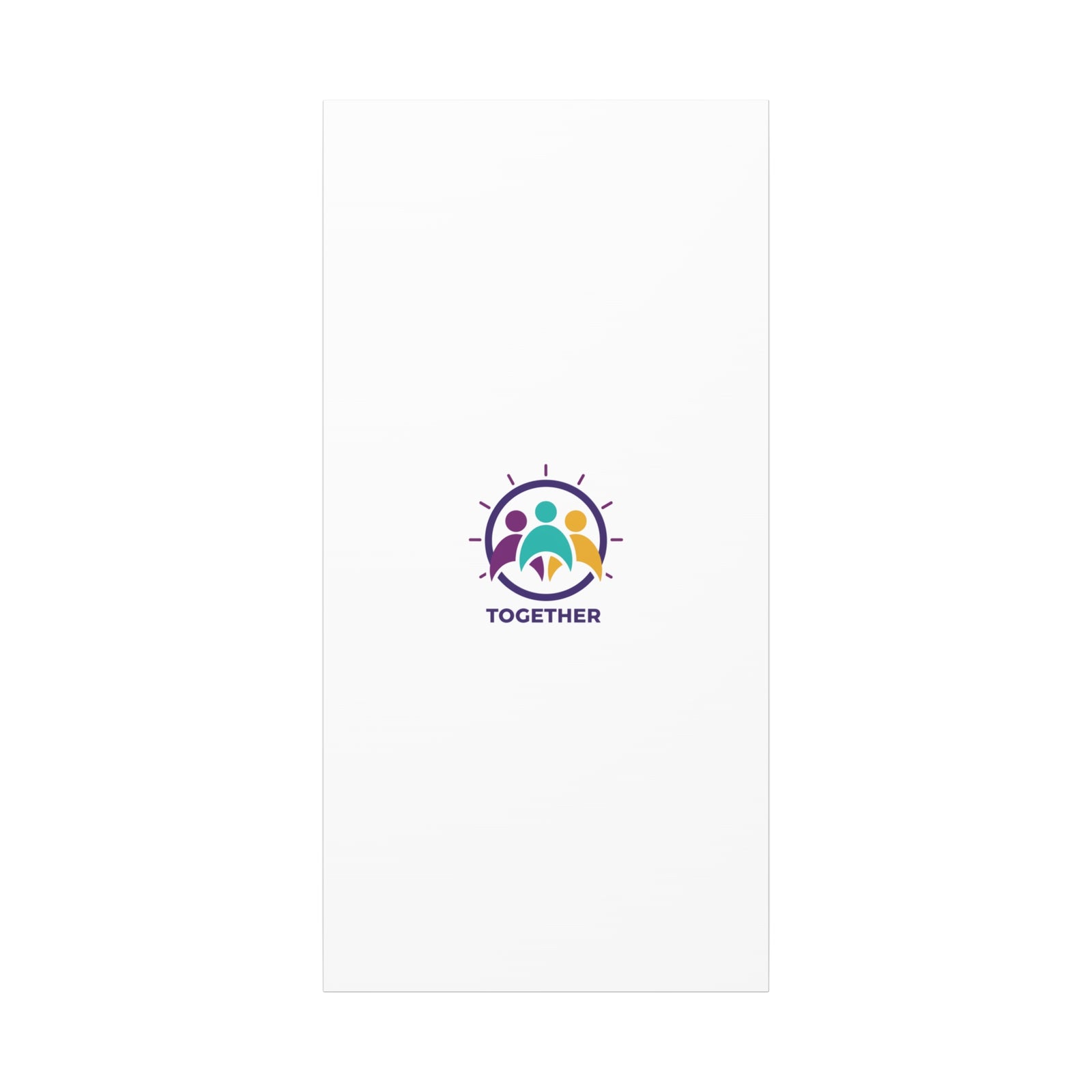 Together solidarity icon Canvas, Minimalist equality symbol, Support badge