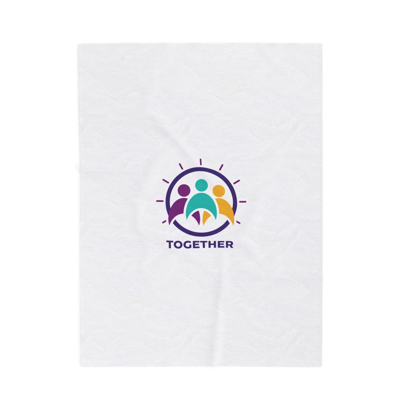 Solidarity Together emblem Velveteen Blanket | equality icon, minimal feminist design