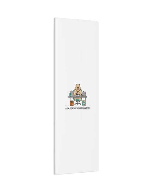 Load image into Gallery viewer, Escalated for Further Escalation Canvas | Unhinged Animal Bureaucracy, Office Animal Illustration
