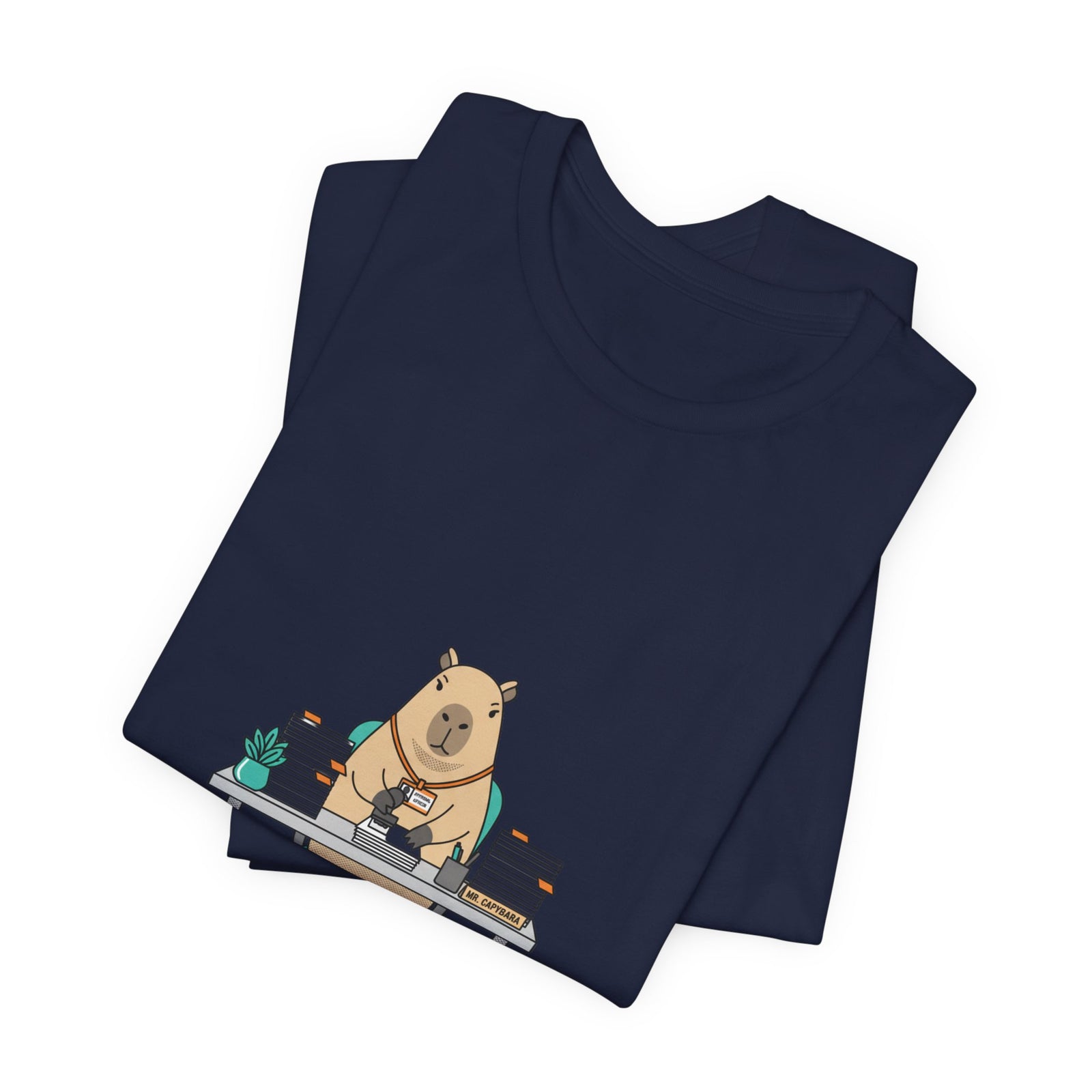 Escalated for Further Escalation Bear Desk Tee | Unhinged Animal Bureaucracy, office bear illustration