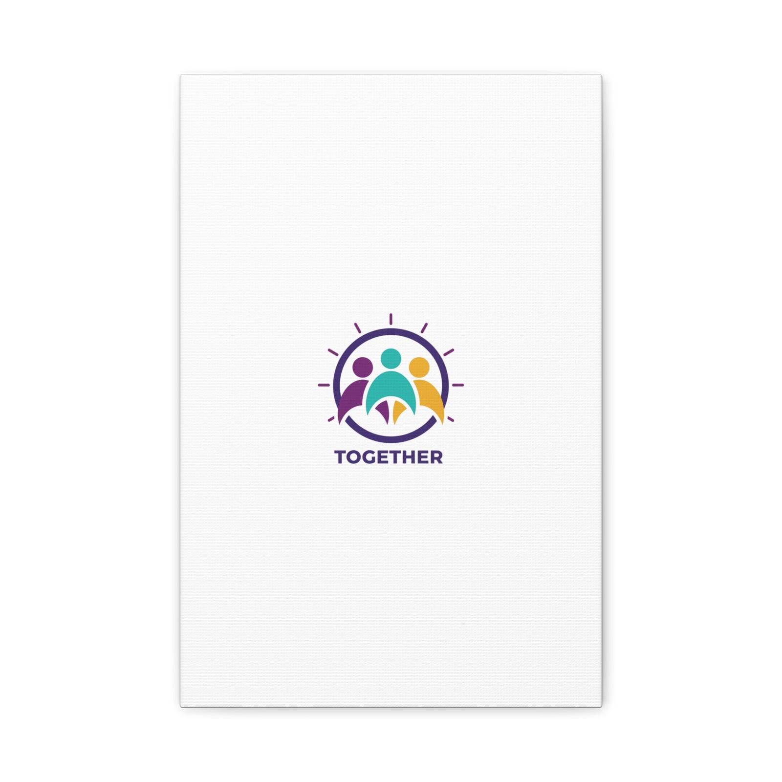Together solidarity icon Canvas, Minimalist equality symbol, Support badge