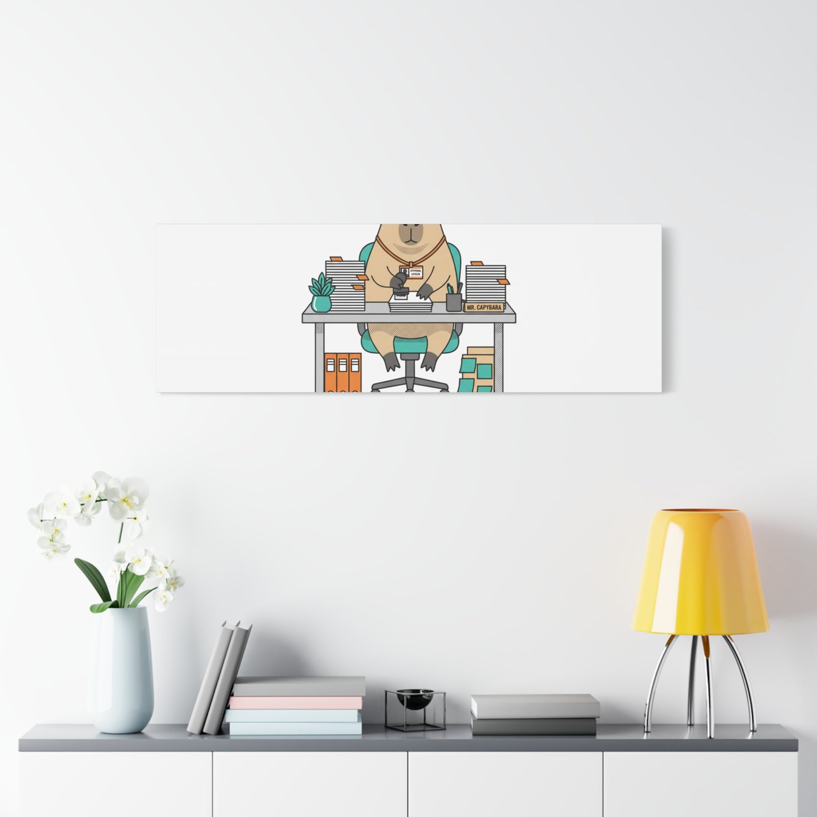 Escalated for Further Escalation Canvas | Unhinged Animal Bureaucracy, Office Animal Illustration