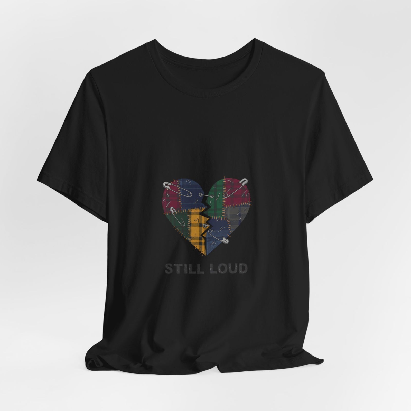Plaid Broken Heart 'Still Loud' Tee | grunge shirt, punk graphic tee