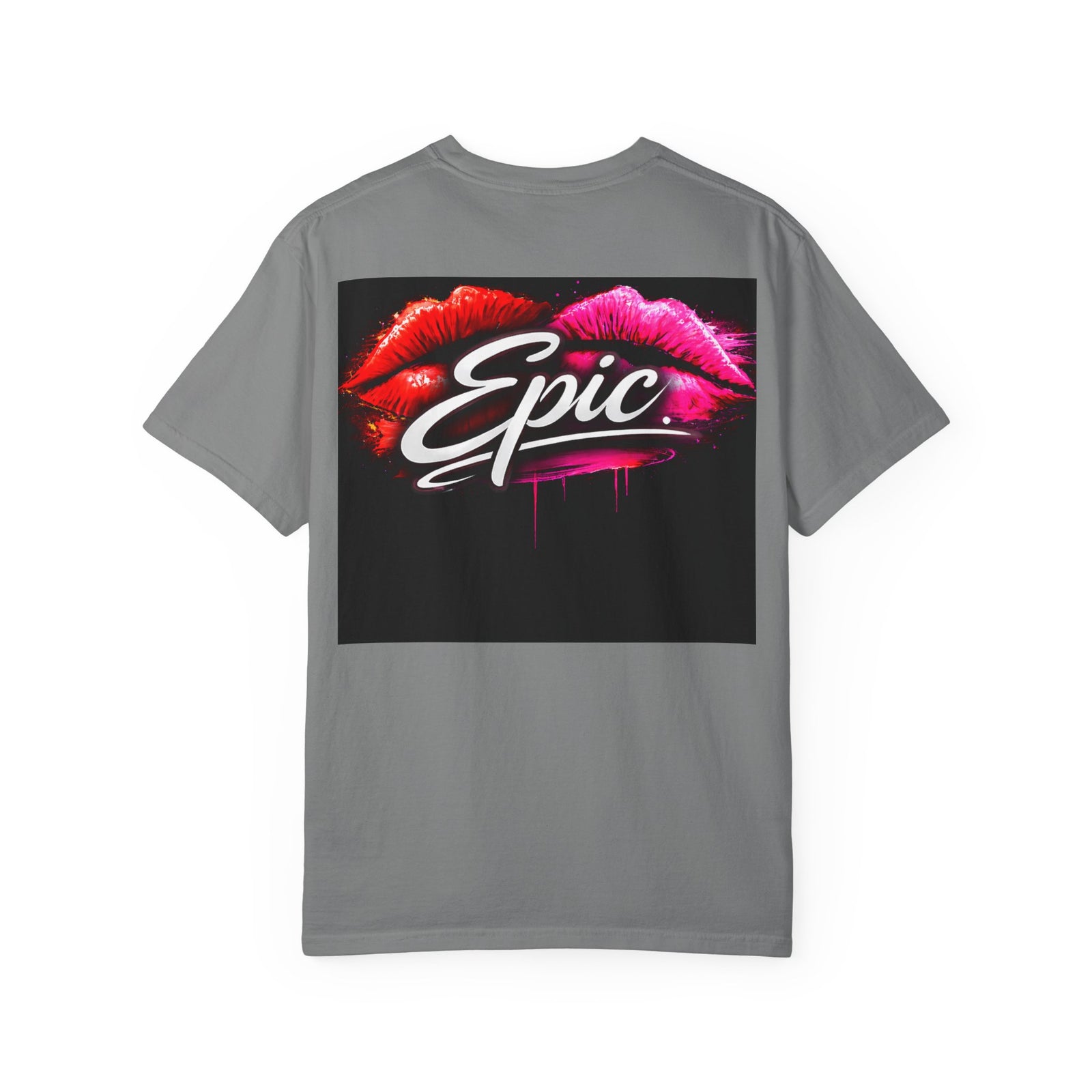 Smear Script T-Shirt — Bold Lip Art & mears Streetwear Tee
