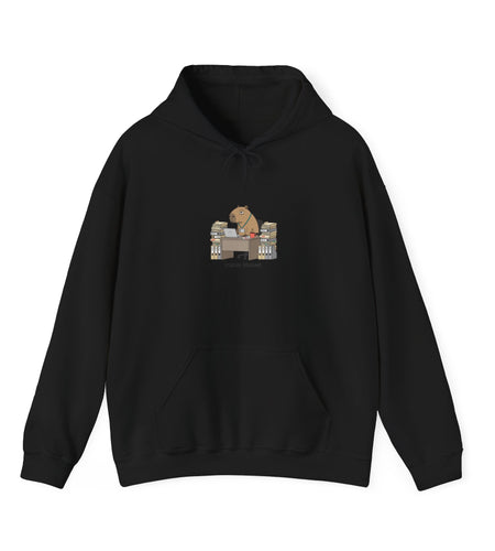 Office Raccoon HR Memo Hoodie | Unhinged Animal Bureaucracy, Adulting Animal Illustration