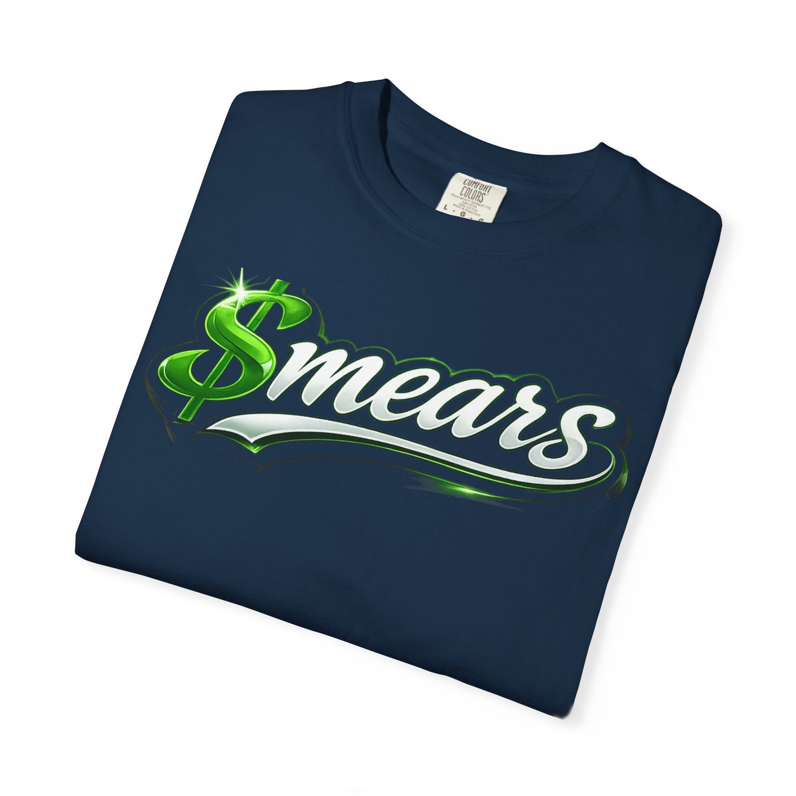 Smear Script T-Shirt — Bold Lip Art & mears Streetwear Tee