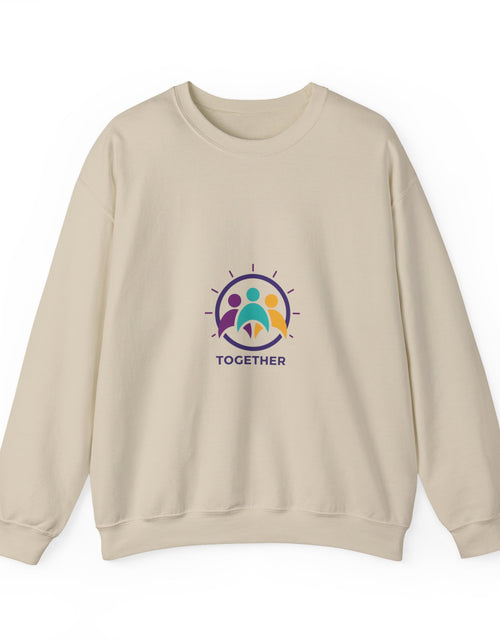 Load image into Gallery viewer, Solidarity Icon 'Together' Crewneck Sweatshirt | equality icon, minimal feminist design

