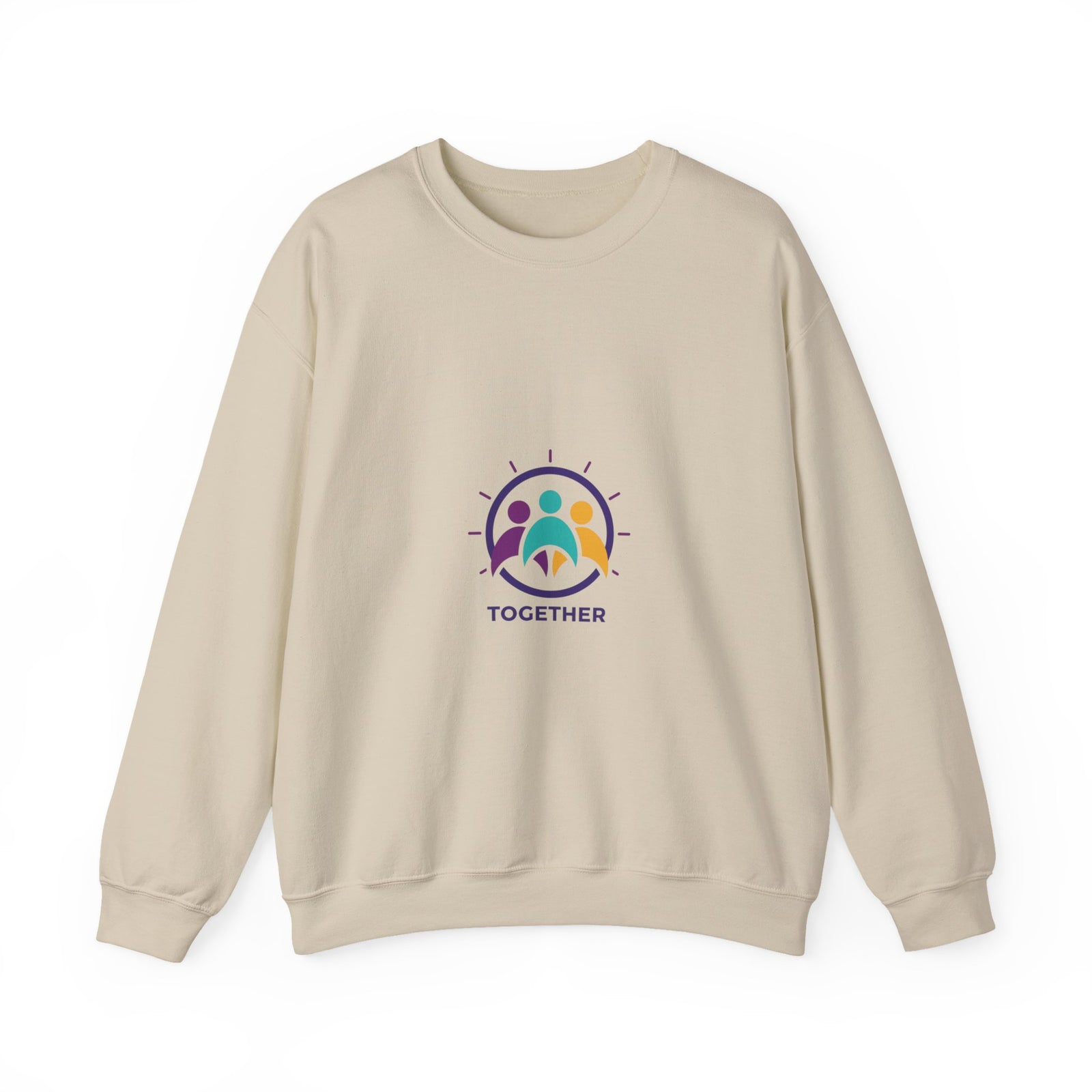 Solidarity Icon 'Together' Crewneck Sweatshirt | equality icon, minimal feminist design