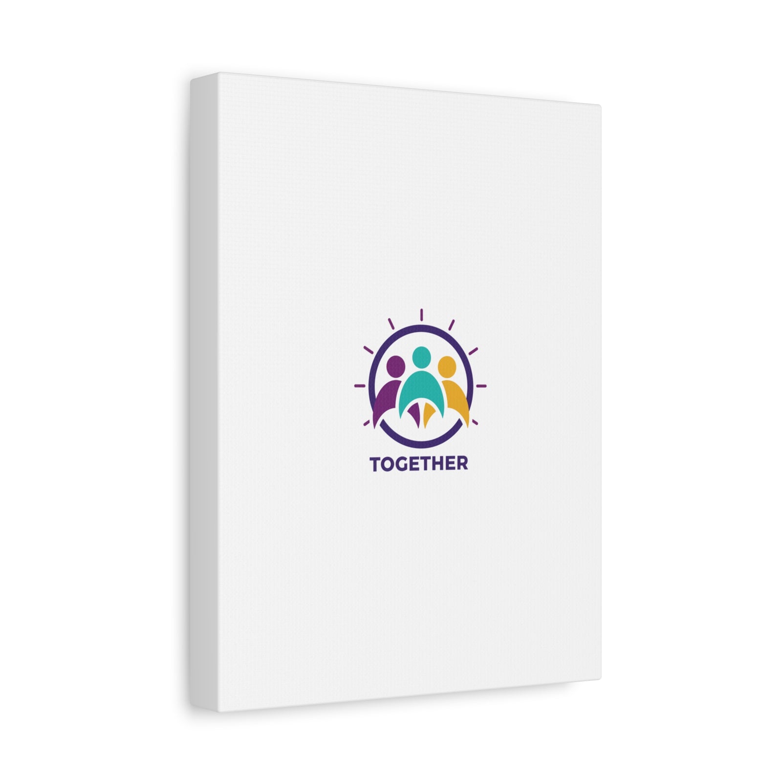 Together solidarity icon Canvas, Minimalist equality symbol, Support badge