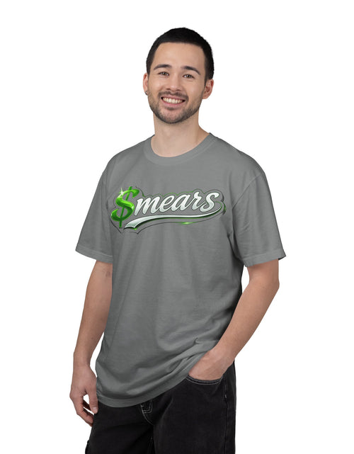 Load image into Gallery viewer, Smear Script T-Shirt — Bold Lip Art &amp; mears Streetwear Tee
