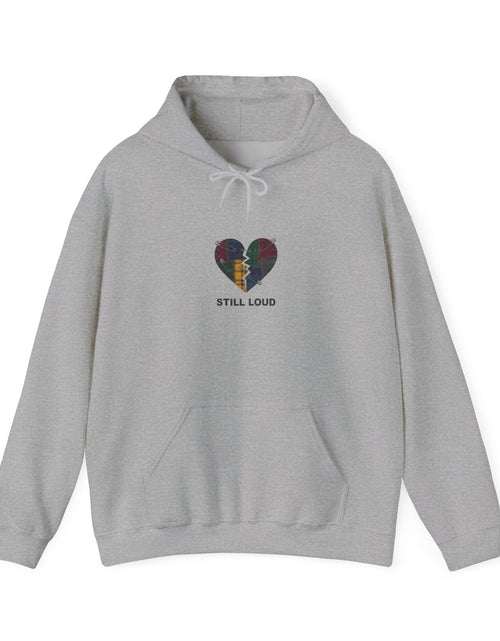 Load image into Gallery viewer, Still Loud Broken Heart Hoodie | grunge revival, plaid patchwork
