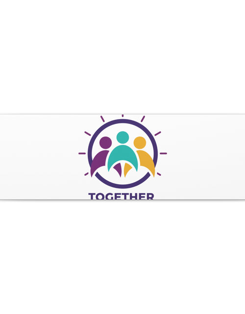 Load image into Gallery viewer, Together solidarity icon Canvas, Minimalist equality symbol, Support badge
