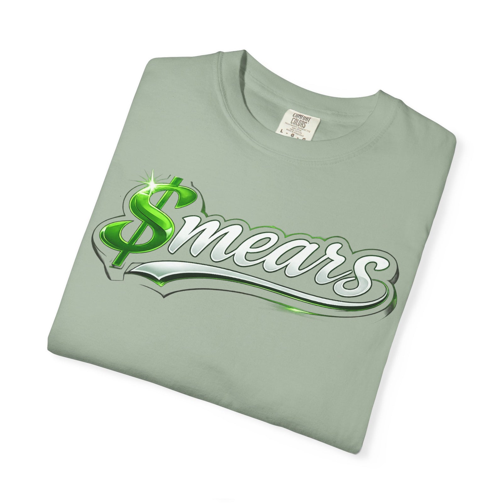 Smear Script T-Shirt — Bold Lip Art & mears Streetwear Tee