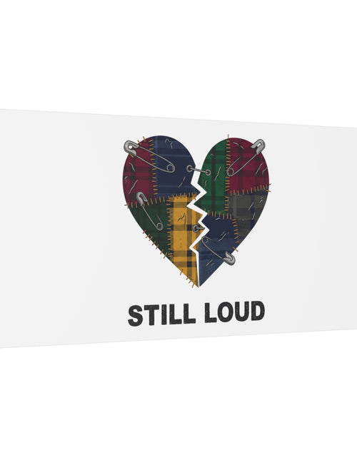 Load image into Gallery viewer, Plaid Patchwork Heart Canvas | Grunge Revival 90s Punk Wall Art
