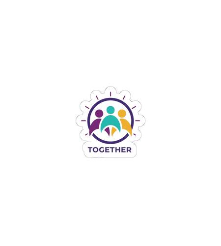 Solidarity Icon Together Sticker | equality icon, minimal feminist design