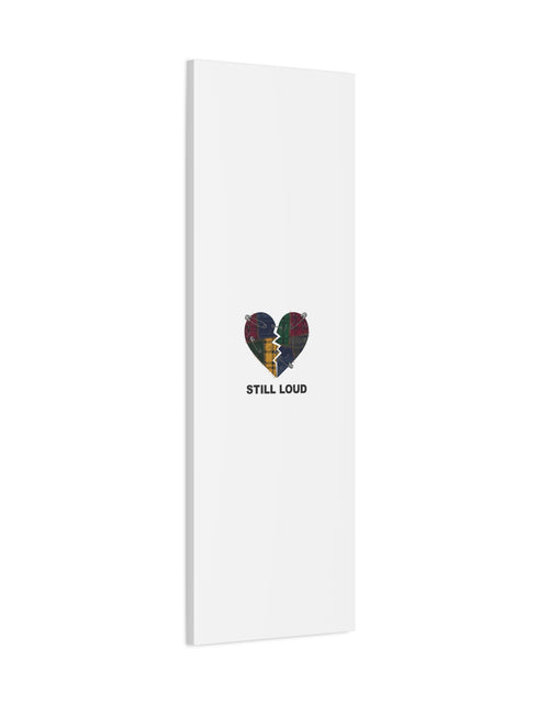 Load image into Gallery viewer, Plaid Patchwork Heart Canvas | Grunge Revival 90s Punk Wall Art
