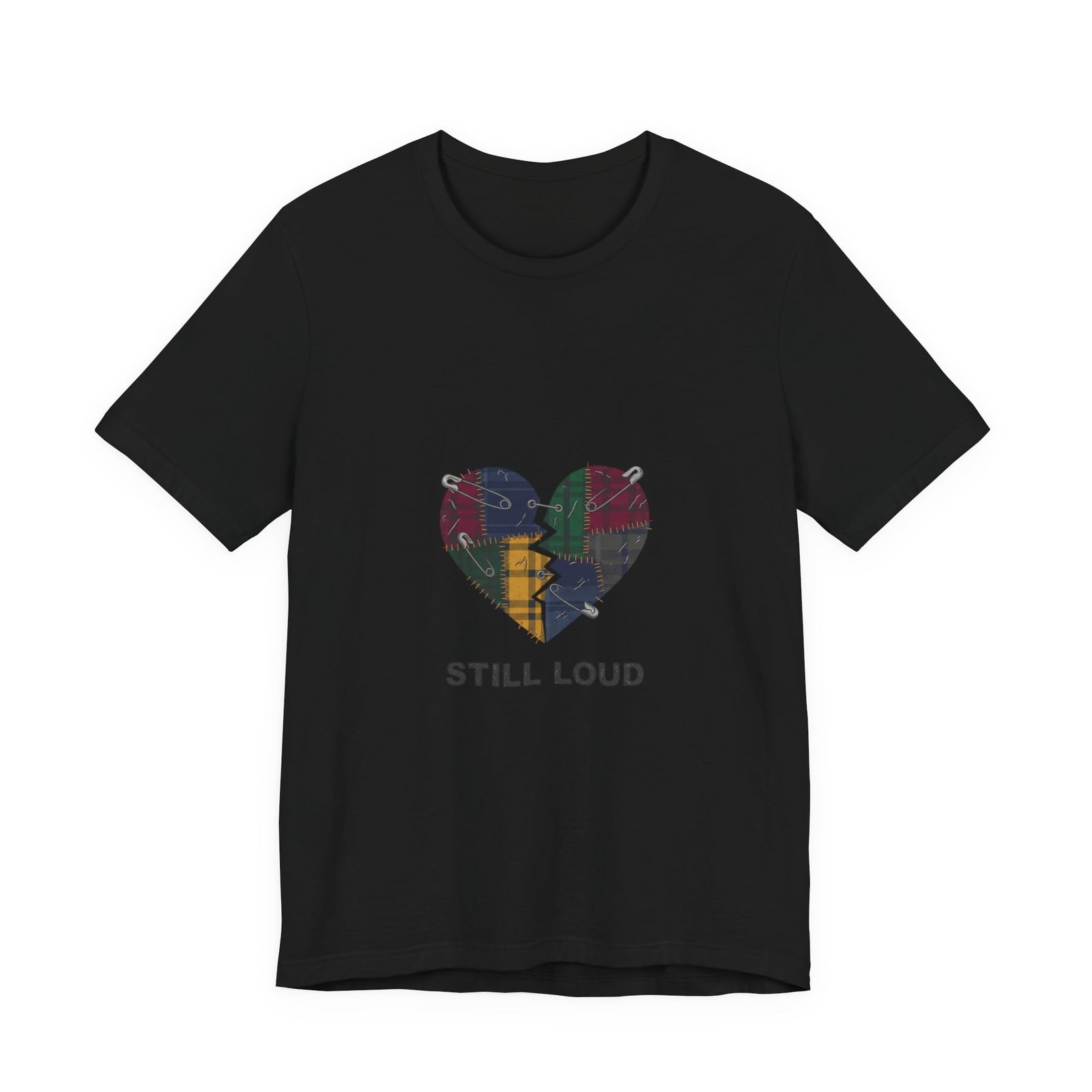 Plaid Broken Heart 'Still Loud' Tee | grunge shirt, punk graphic tee