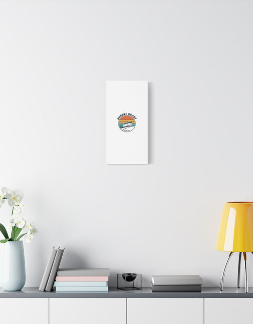 Load image into Gallery viewer, Sunset Coast Retro VW Bus Matte Canvas, 1970s Sunset Palm Poster | Vintage Surf Roadtrip
