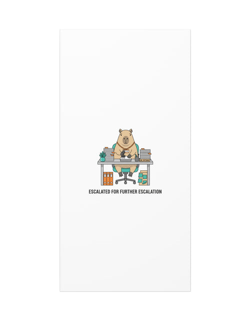 Load image into Gallery viewer, Escalated for Further Escalation Canvas | Unhinged Animal Bureaucracy, Office Animal Illustration
