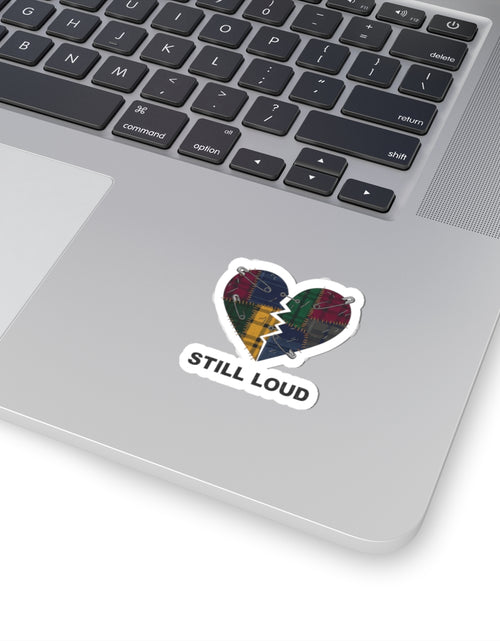 Load image into Gallery viewer, Still Loud Broken Heart Sticker | grunge plaid, 90s rock revival

