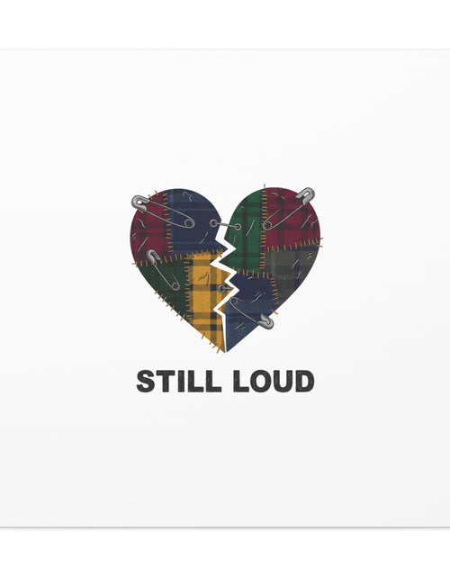 Load image into Gallery viewer, Plaid Patchwork Heart Canvas | Grunge Revival 90s Punk Wall Art
