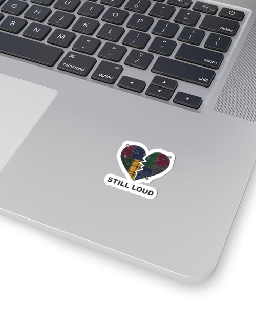 Load image into Gallery viewer, Still Loud Broken Heart Sticker | grunge plaid, 90s rock revival
