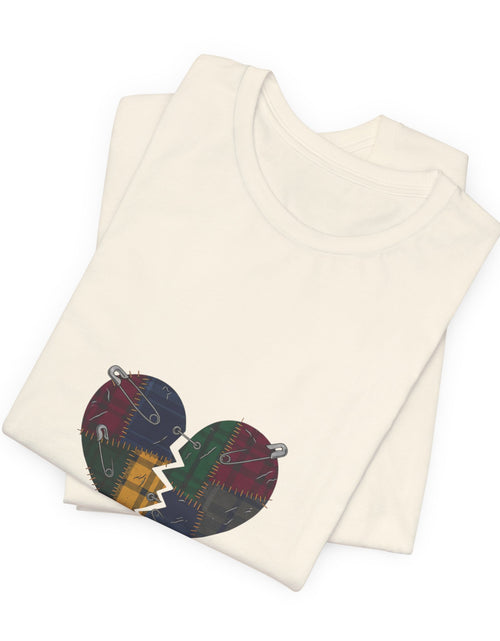 Load image into Gallery viewer, Plaid Broken Heart 'Still Loud' Tee | grunge shirt, punk graphic tee
