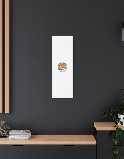 Load image into Gallery viewer, Sunset Coast Retro VW Bus Matte Canvas, 1970s Sunset Palm Poster | Vintage Surf Roadtrip
