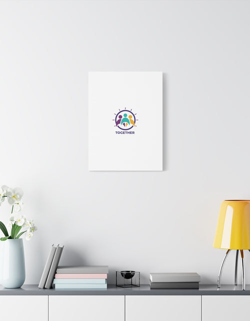 Load image into Gallery viewer, Together solidarity icon Canvas, Minimalist equality symbol, Support badge
