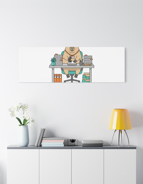Load image into Gallery viewer, Escalated for Further Escalation Canvas | Unhinged Animal Bureaucracy, Office Animal Illustration

