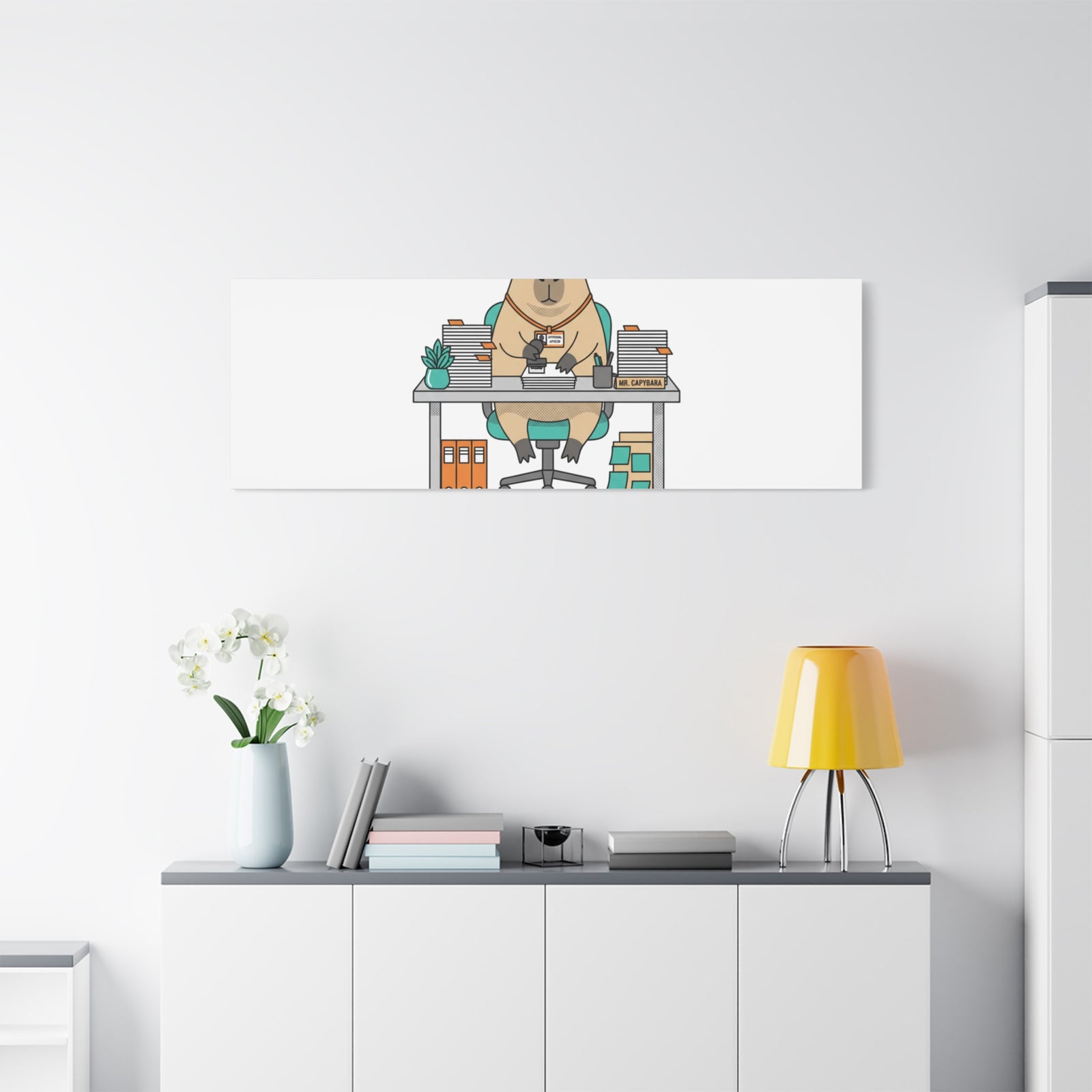 Escalated for Further Escalation Canvas | Unhinged Animal Bureaucracy, Office Animal Illustration