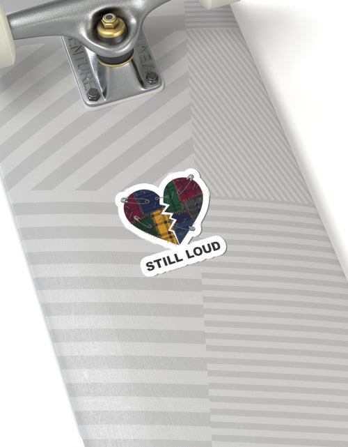 Load image into Gallery viewer, Still Loud Broken Heart Sticker | grunge plaid, 90s rock revival
