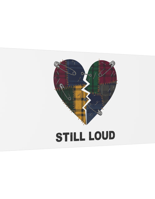 Load image into Gallery viewer, Plaid Patchwork Heart Canvas | Grunge Revival 90s Punk Wall Art
