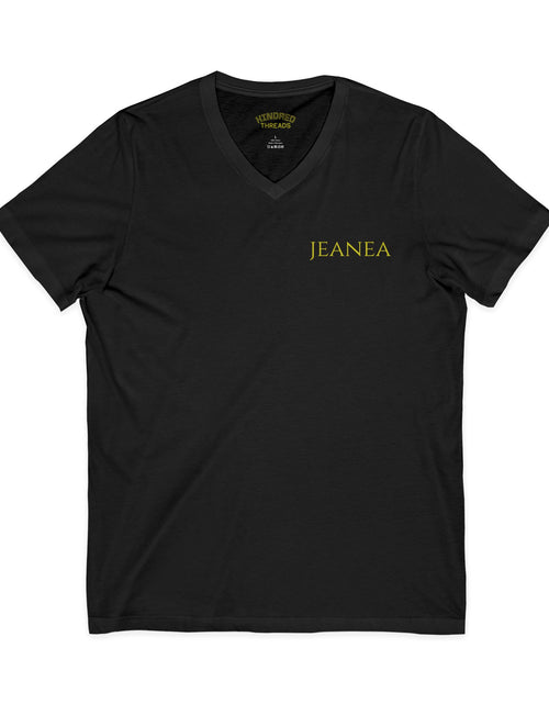 Load image into Gallery viewer, Unisex Jersey Short Sleeve V-Neck Tee
