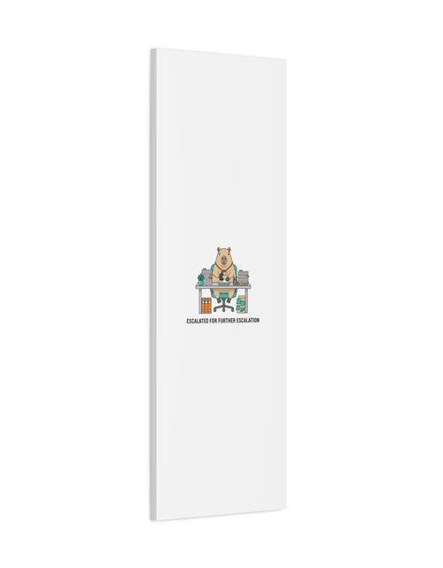 Load image into Gallery viewer, Escalated for Further Escalation Canvas | Unhinged Animal Bureaucracy, Office Animal Illustration

