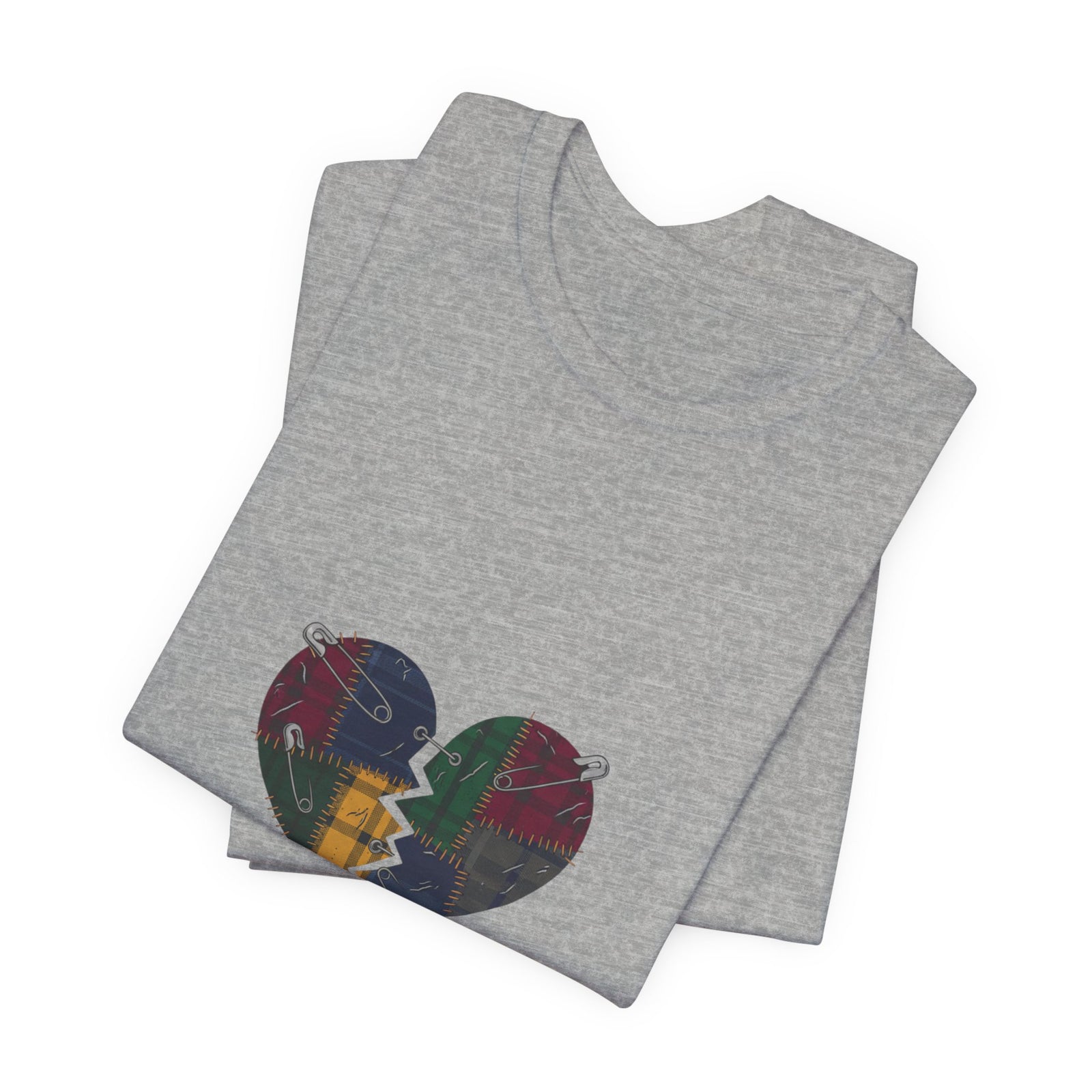Plaid Broken Heart 'Still Loud' Tee | grunge shirt, punk graphic tee