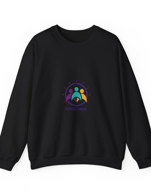 Load image into Gallery viewer, Solidarity Icon 'Together' Crewneck Sweatshirt | equality icon, minimal feminist design
